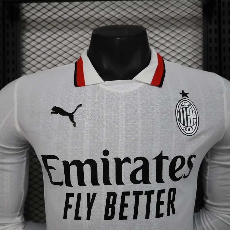 24-25 AC Milan Away Long Sleeve Jersey Player Version