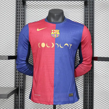 Barcelona x COLDPLAY Long Sleeve Home Shirt Authentic 24-25 Shirt