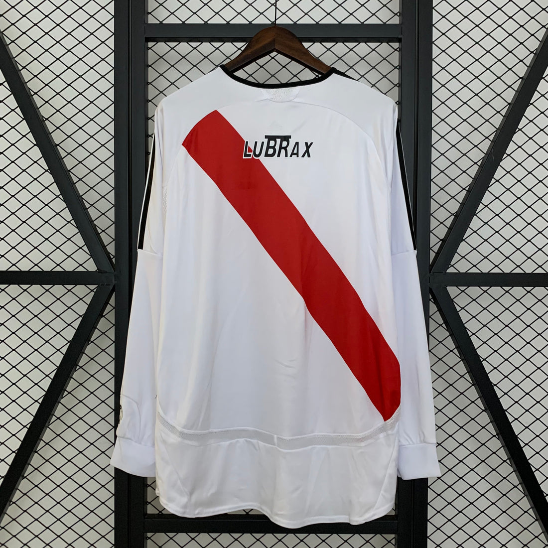 Retro River Plate Home Long Sleeve Jersey 2006-07
