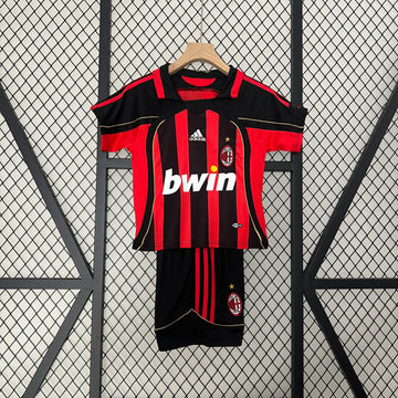 AC Milan 2006-07 Home Football Jersey - Kids