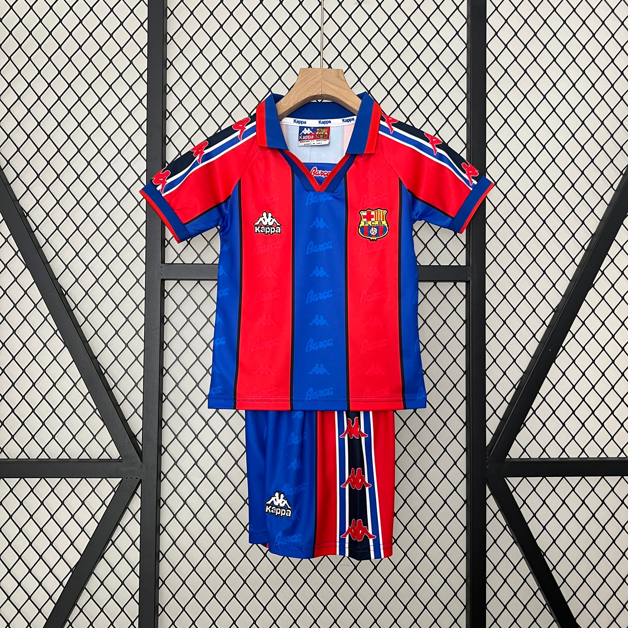 FC Barcelona 1995-97 Home Football Shirt - Kids