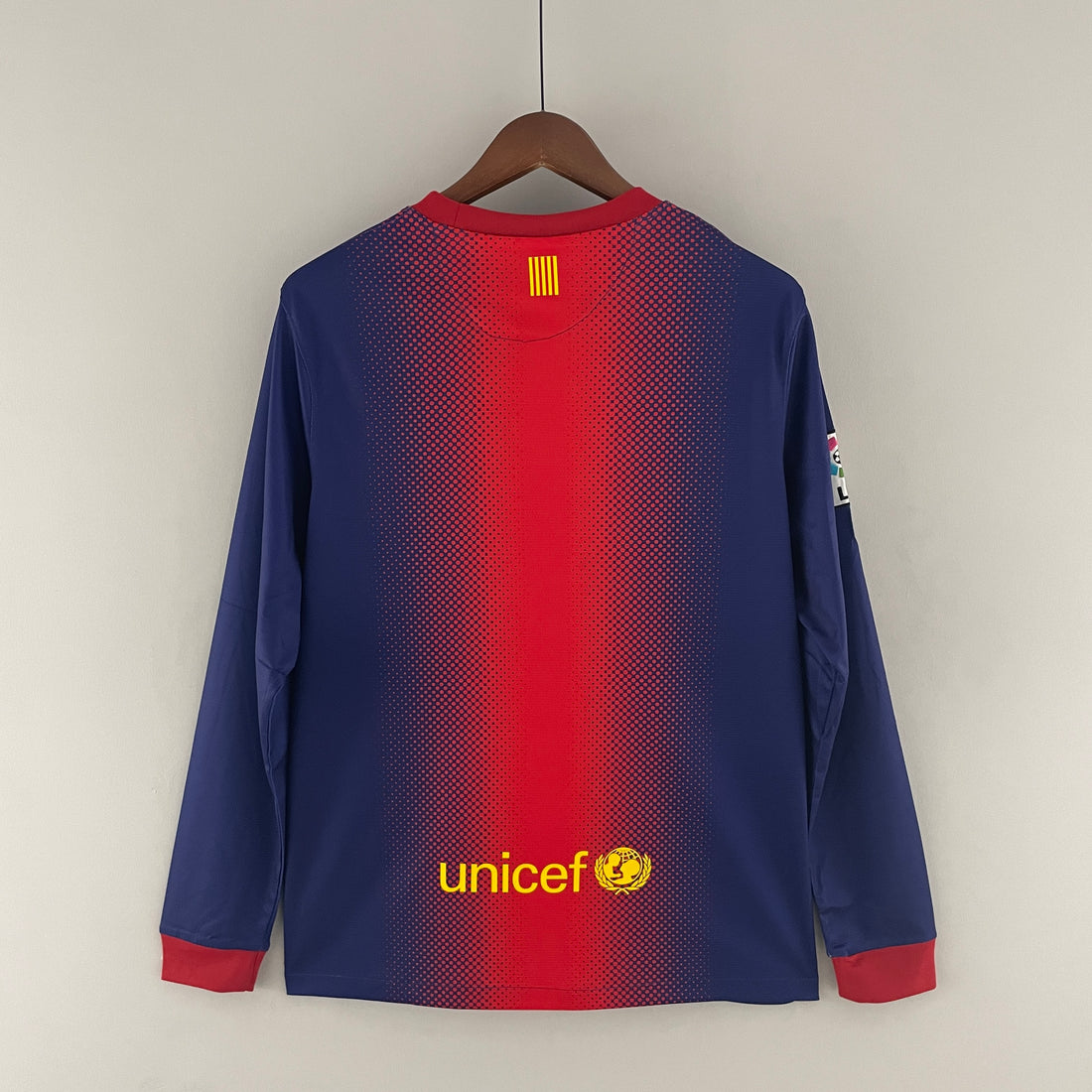 Retro Barcelona home long sleeve Jersey 2012-13