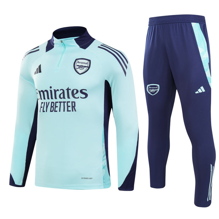 Arsenal half-pull training jersey blue jersey 2024-2025