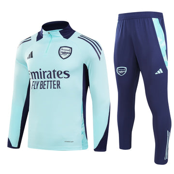 Arsenal half-pull training jersey blue jersey 2024-2025