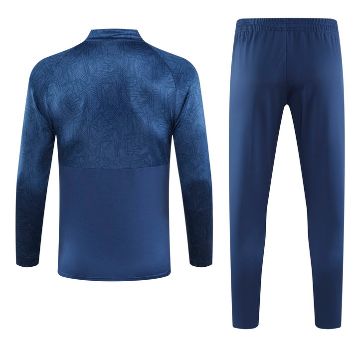 Santos Half Pull Training Jersey (Dark Blue) - 2024-2025