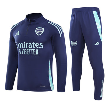 Arsenal half-pull training jersey (cyan)  2024-2025