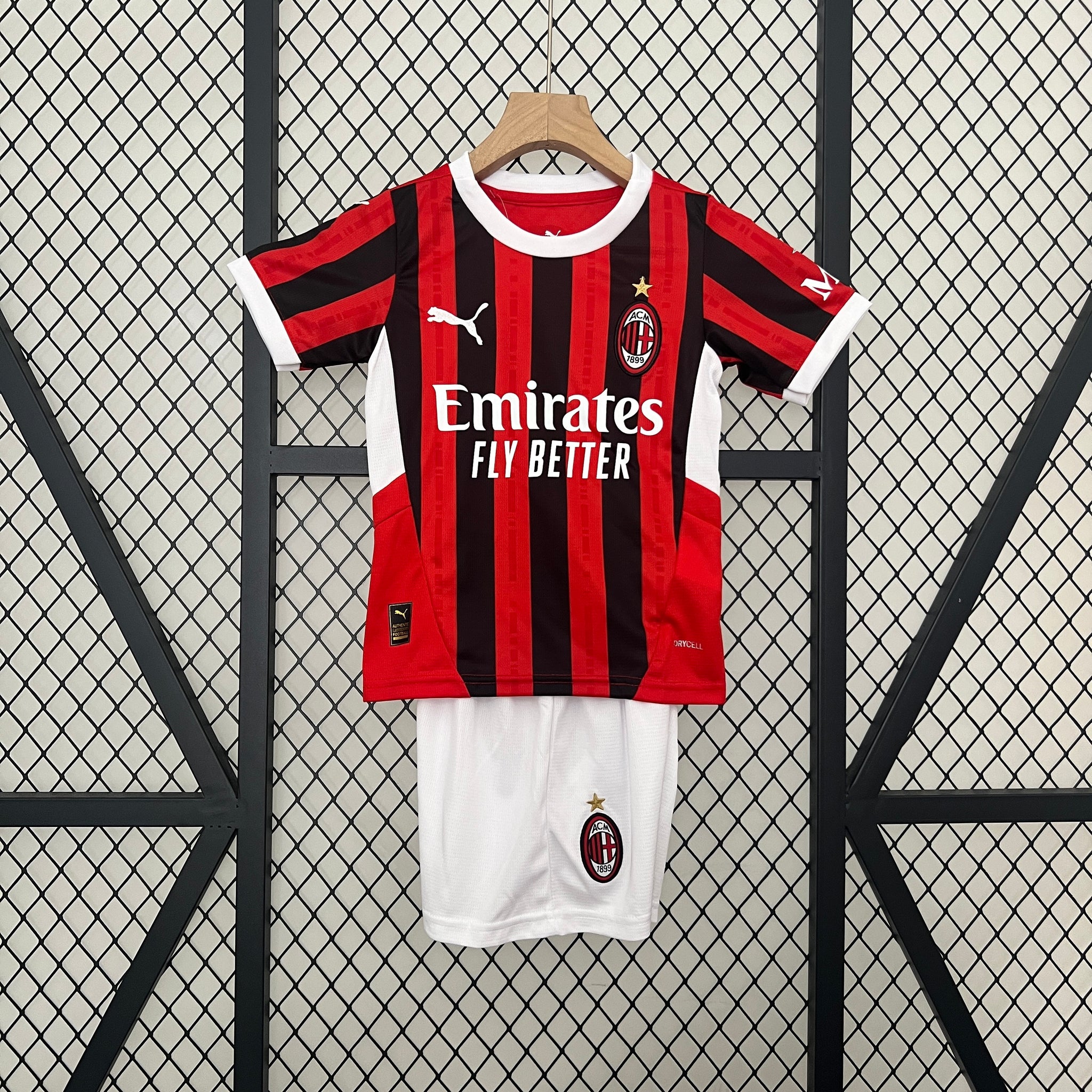AC Milan 2024-25 Home Football Jersey - Kids