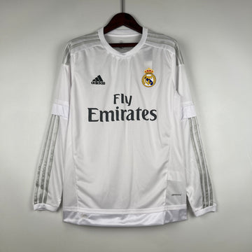 Retro Real Madrid home long sleeve Jersey 2015-16