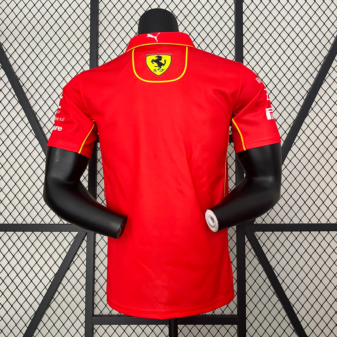 2024 F1 Ferrari Team Polo Shirt Short Sleeve Racing Suit