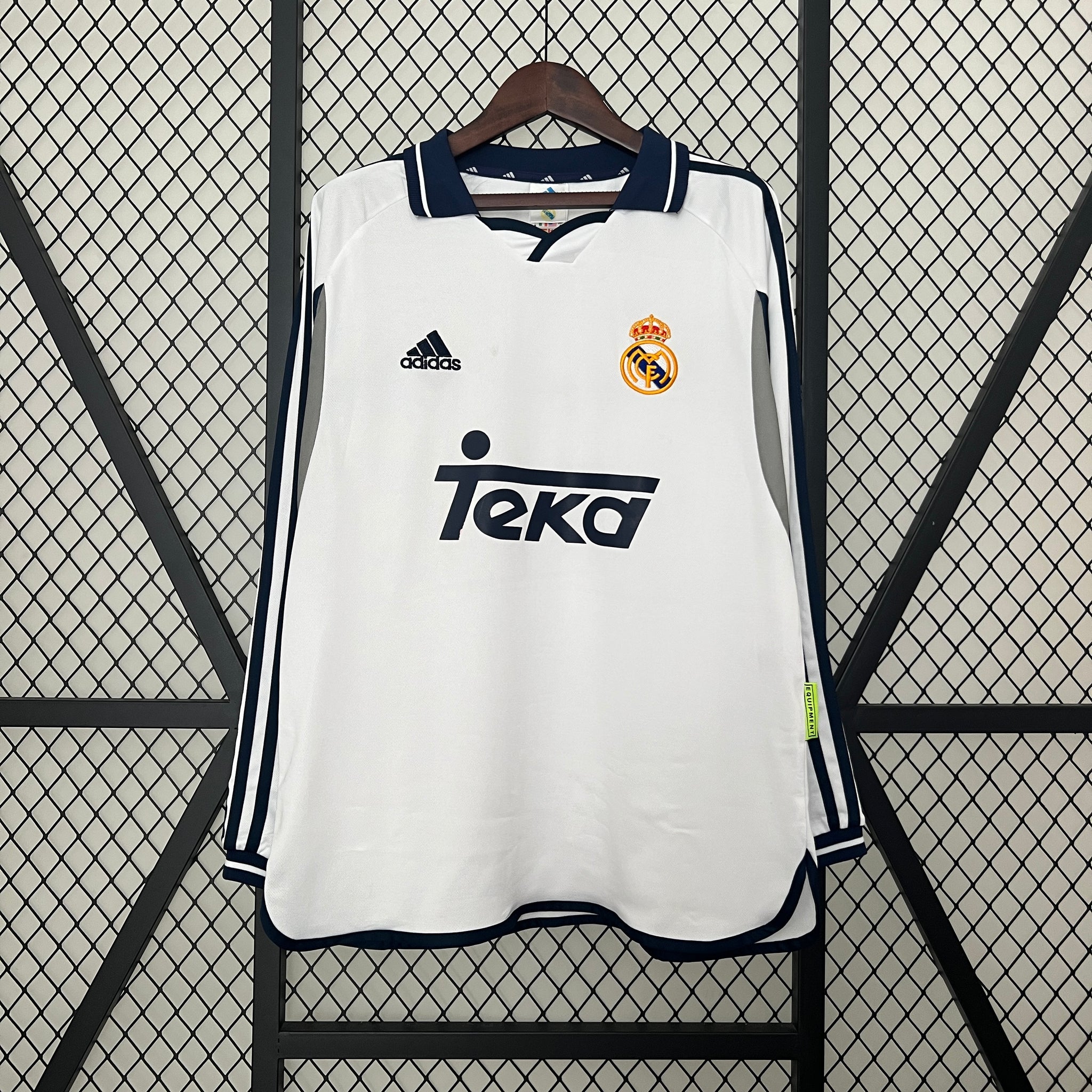 Retro Real Madrid home long sleeve Jersey 2000-01