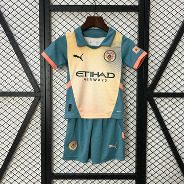 Manchester City 2024-25 Season Fourth Away Football Jersey - Kids