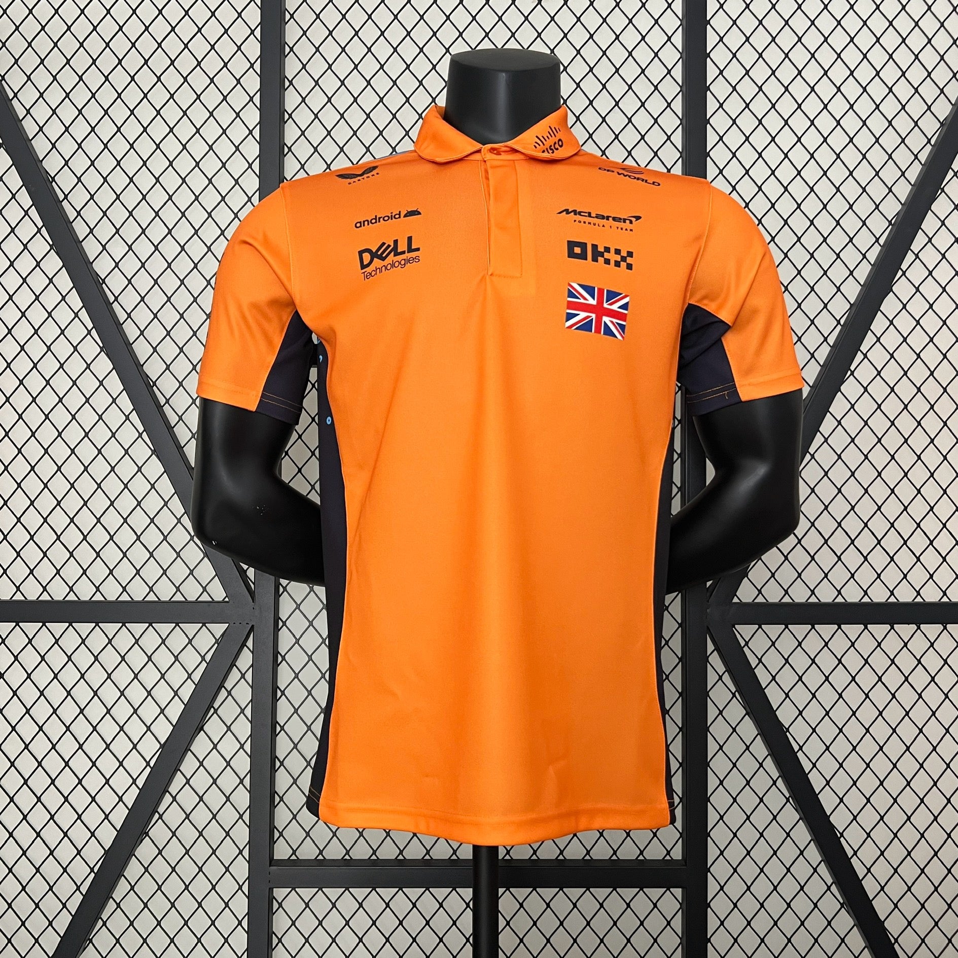 F1 McLaren Team 2024 short-sleeved polo shirt No. 4 racing suit
