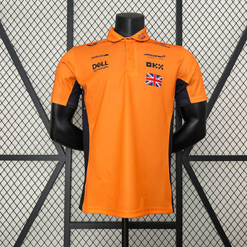 F1 McLaren Team 2024 short-sleeved polo shirt No. 4 racing suit