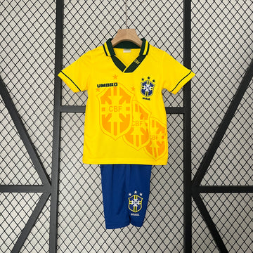 Brazil 1993-94 Home Football Shirt - Kids