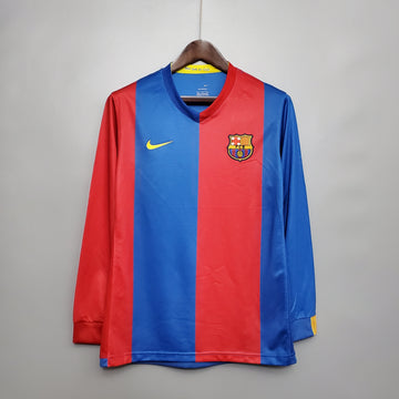 Retro Barcelona home long sleeve Jersey 2006-07