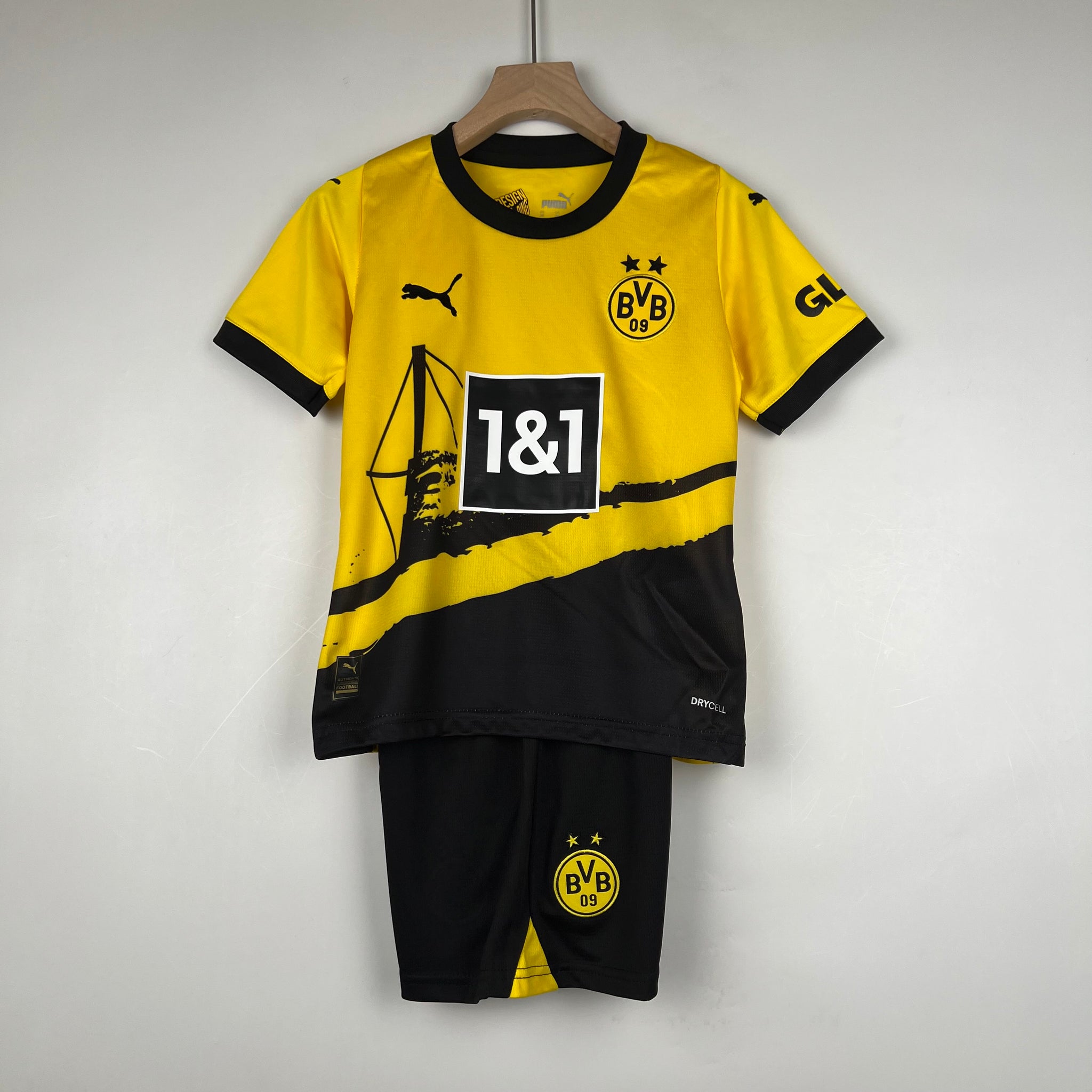 Dortmund 2023-24 Home Football Jersey - Kids