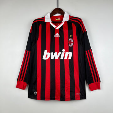 Retro AC Milan home long sleeve jersey 2009-10